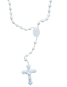 ROSARIO PLASTICO BLANCO PLAS /5900