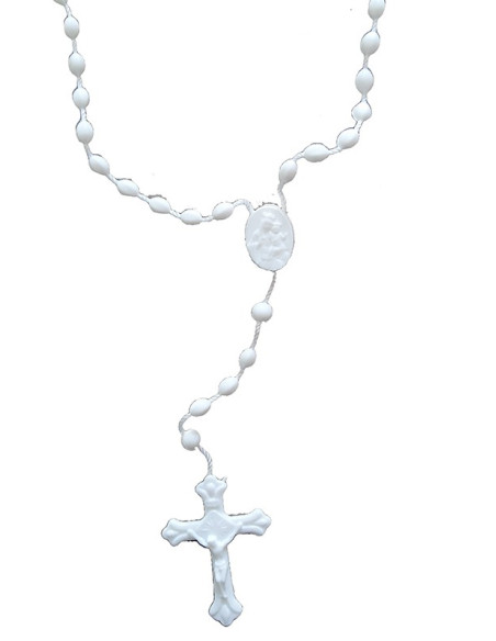 ROSARIO PLASTICO BLANCO PLAS /5900