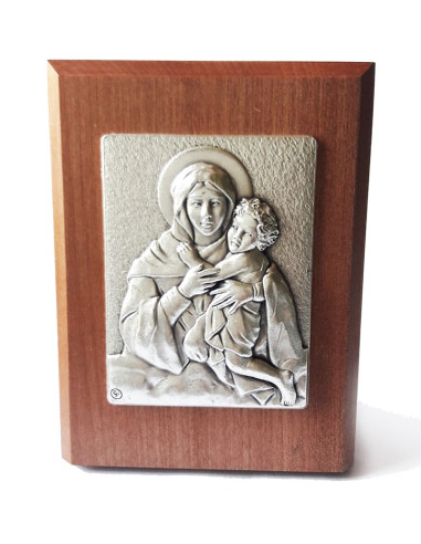 CUADRO MATER MADERA METAL BASE 8CM
