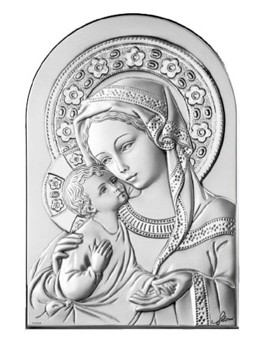 CUADRO VIRGEN NIÑO MADERA AG OJIVA 13CM /AG1645SL168