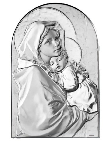 CUADRO VIRGEN POBRES MADERA AG OJIVA 30CM /AG1765257
