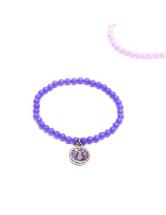 PULSERA FRANCISCA VIRGEN FATIMA ELASTICO MORADA /PUL124117