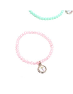 PULSERA FRANCISCA VIRGEN NIÑA ELASTICO ROSADA /PUL124105