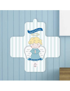 CRUZ ANGEL GUARDA CELESTE 11X11CM /CRUSRY236 2