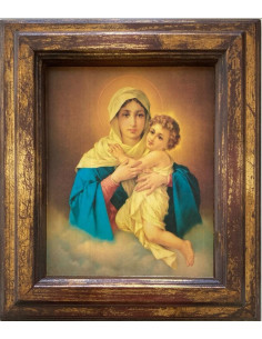 CUADRO MATER MOLDURA ENVEJECIDO 34X30CM