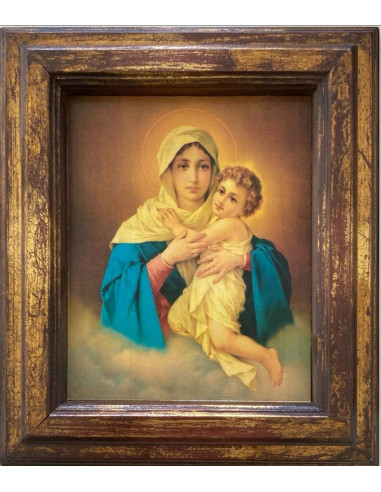CUADRO MATER MOLDURA ENVEJECIDO 34X30CM
