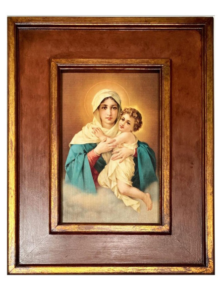 CUADRO MATER MARCO DOBLE 70x55CM