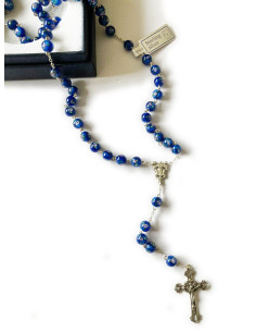 ROSARIO AG PIEDRA AZUL 6MM 40CM