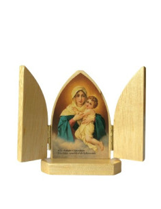 TRIPTICO MATER PEREGRINA NATURAL 8CM /374