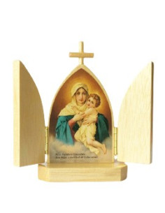 TRIPTICO MATER PEREGRINA NATURAL 10CM /371