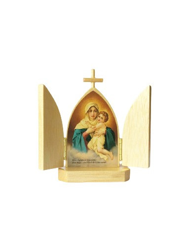TRIPTICO MATER PEREGRINA NATURAL 10CM /371