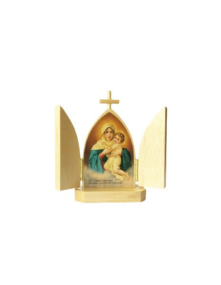 TRIPTICO MATER PEREGRINA NATURAL 10CM /371