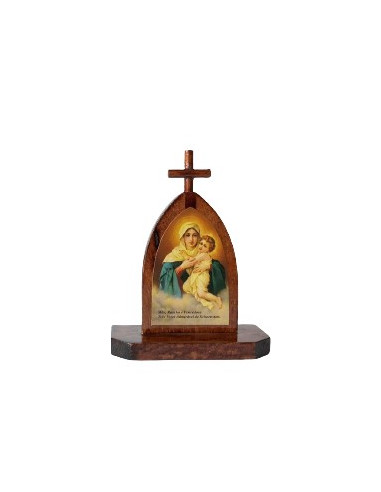 CUADRO MATER PEREGRINA CAOBA 9CM /342