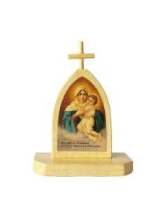 CUADRO MATER PEREGRINA NATURAL 9CM /340
