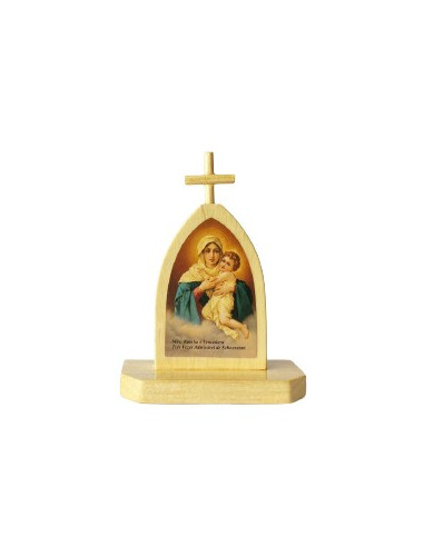 CUADRO MATER PEREGRINA NATURAL 9CM /340