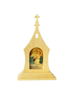 CUADRO MATER SANTUARIO SOBREMESA MAD.CLARA 17CM