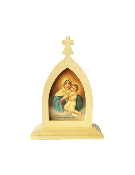 CUADRO MATER PEREGRINA NATURAL 19CM /331
