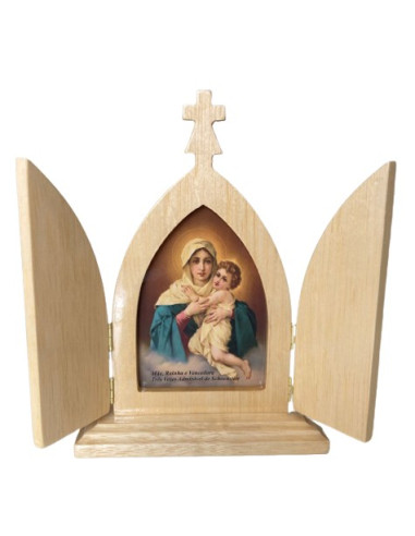 TRIPTICO MATER PEREGRINA NATURAL 19CM /365