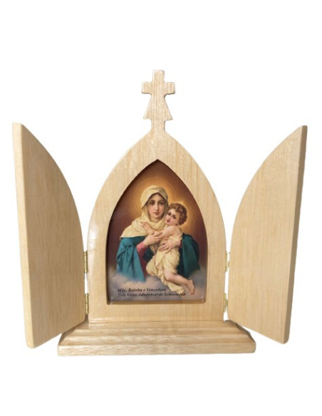 TRIPTICO MATER PEREGRINA NATURAL 19CM /365