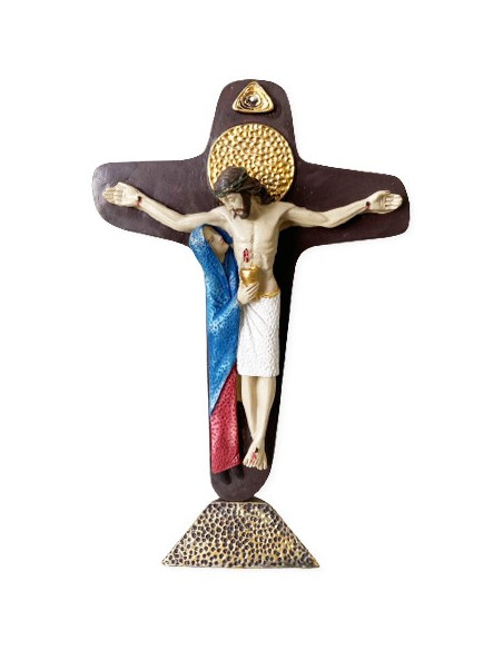 CRUZ UNIDAD PEDESTAL RESINA COLOR 14CM