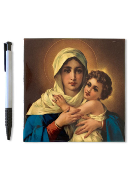 CUADRO MATER CERAMICA COLOR 15X15CM