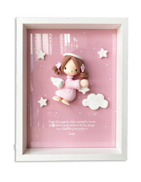 CUADRO ANGEL NIÑA 22X16CM