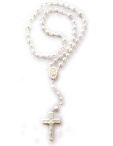 ROSARIO PLASTICO BLANCO /RL699-BI