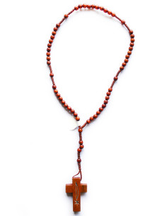 ROSARIO MADERA CORDON REDONDO 4MM /RL300