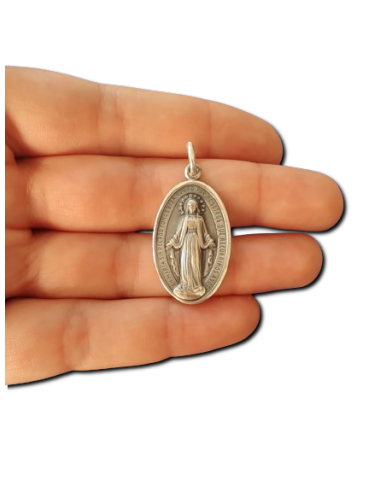 MEDALLA VIRGEN RAYOS AG 28MM