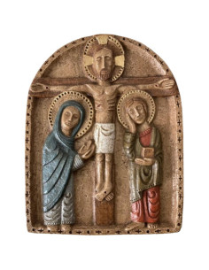 CUADRO LA CRUCIFIXION PIEDRA 20CM /1639