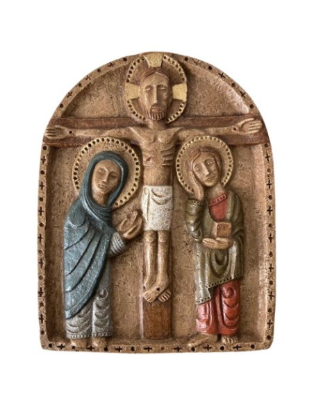 CUADRO LA CRUCIFIXION PIEDRA 20CM /1639