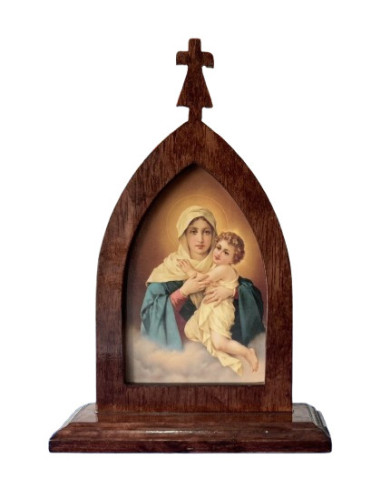 CUADRO MATER PEREGRINA CAOBA 25CM /25-04