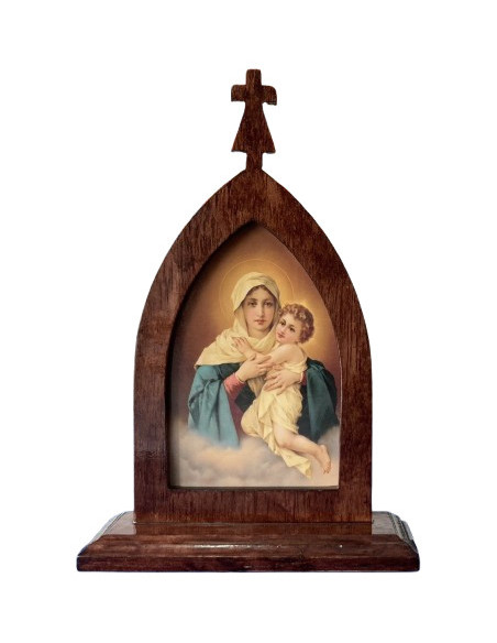 CUADRO MATER PEREGRINA CAOBA 25CM /25-04