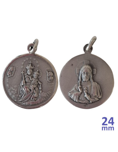 MEDALLA ESCAPULARIO AG 24MM