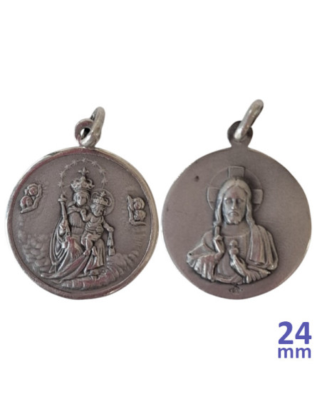 MEDALLA ESCAPULARIO AG 24MM