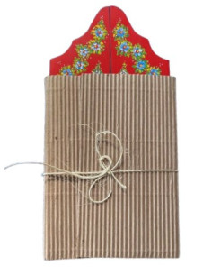 TRIPTICO MATER MADERA PINTADO A MANO VARIOS COLORES 17CM 2