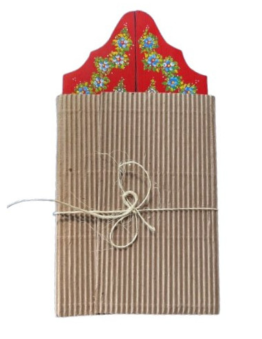 TRIPTICO MATER MADERA PINTADO A MANO VARIOS COLORES 17CM