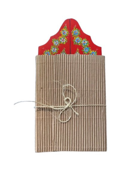 TRIPTICO MATER MADERA PINTADO A MANO VARIOS COLORES 17CM