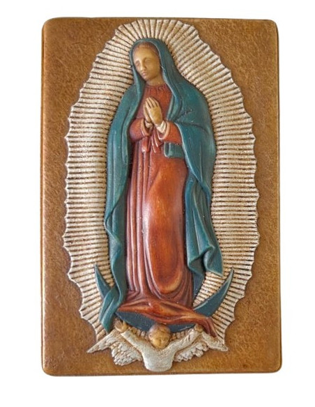 CUADRO VIRGEN GUADALUPE COLGAR PIEDRA 9X6CM /1724