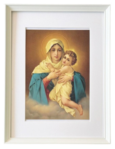 CUADRO MATER BLANCO PASP 42X32CM