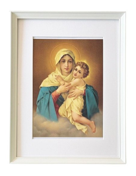 CUADRO MATER BLANCO PASP 42X32CM