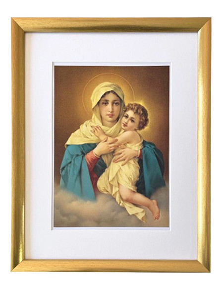 CUADRO MATER DORADO PASP 43X33CM