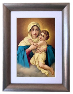 CUADRO MATER PLATEADO PASP 20X15CM