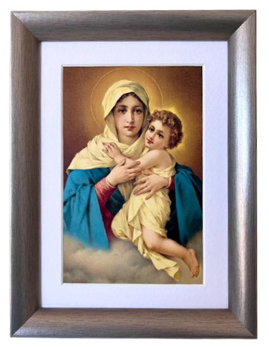 CUADRO MATER PLATEADO PASP 20X15CM