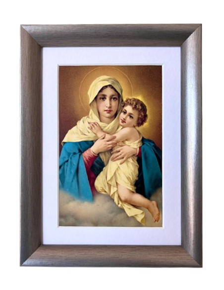 CUADRO MATER PLATEADO PASP 20X15CM