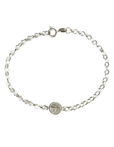 PULSERA AG 1 MEDALLA SAN BENITO