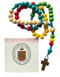 ROSARIO MISIONERO MADERA CORDON 32CM