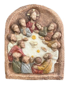 CUADRO INSTITUCION EUCARISTIA CAFE 20CM /1649