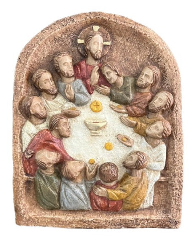 CUADRO INSTITUCION EUCARISTIA CAFE 20CM /1649
