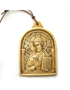 CUADRO JESUS ICONO MARFILINA 11CM /1710